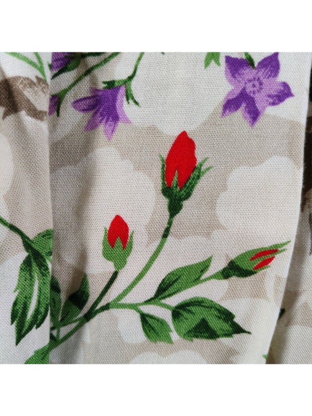 Vintage 1990s Evan-Picone Womens Floral Pleated 100% Rayon Maxi Skirt (Size 6) - Picture 7 of 7